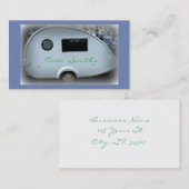 Gepersonaliseerd traanvormige  kamper visitekaartje (Voorkant / Achterkant)