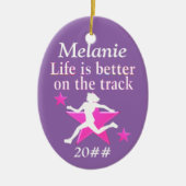  GEPERSONALISEERD TRACK STAR ORNAMENT (Voorkant)