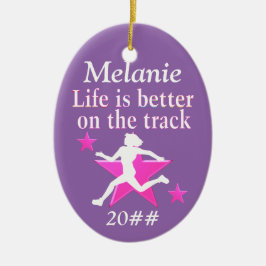 GEPERSONALISEERD TRACK STAR ORNAMENT