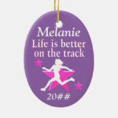 GEPERSONALISEERD TRACK STAR ORNAMENT (Achterkant)
