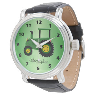 Gepersonaliseerd tractorontwerp horloge