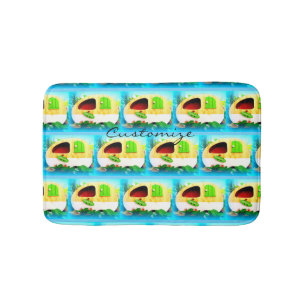 Gepersonaliseerd trapsgewijze  camper Thunder_Cove Badmat