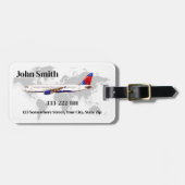 Gepersonaliseerd Travel Bagagelabel met aangepaste (Voorkant horizontaal)