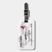 Gepersonaliseerd Travel Bagagelabel met aangepaste (Voorkant verticaal)