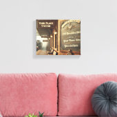 Gepersonaliseerd treinstation canvas afdruk (Insitu (Woonkamer))