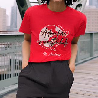 Gepersonaliseerd Trendy Avontuur thema T-shirt