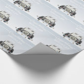 Gepersonaliseerd trendy bruiloft inpakpapier (Hoek)