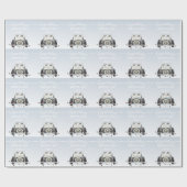 Gepersonaliseerd trendy bruiloft inpakpapier (Vlak)