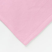 Gepersonaliseerd trendy roze monogram fleece deken (Hoek)