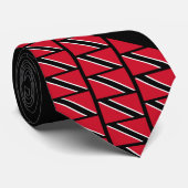 Gepersonaliseerd TRINIDAD FLAG Monogram Stropdas (Opgerold)