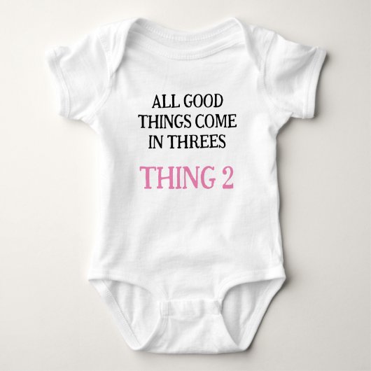 Gepersonaliseerd Triplets Gift, wijzigingsnummer & Romper (Voorkant)