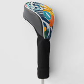 Gepersonaliseerd tropisch Abstract patroon Golfheadcover (Schuin)