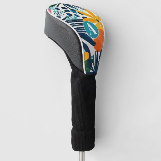 Gepersonaliseerd tropisch Abstract patroon Golfheadcover (Schuin)