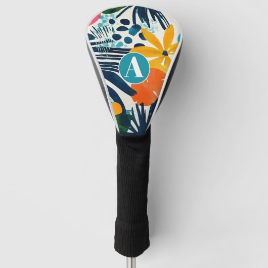 Gepersonaliseerd tropisch Abstract patroon Golfheadcover (Voorkant)