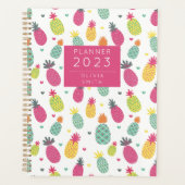 Gepersonaliseerd tropisch anananaseppatroon planner (Voorkant)