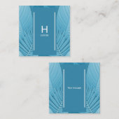 Gepersonaliseerd tropisch Blauwgroen Notitiekaartje (Voorkant / Achterkant)