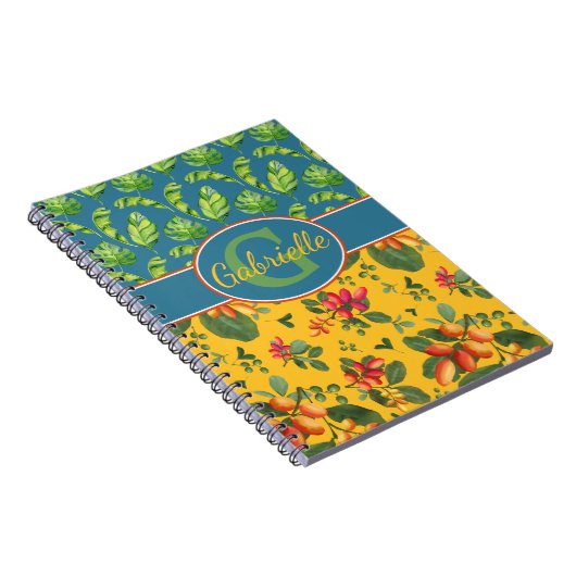 Gepersonaliseerd tropisch eiland notitieboek (Rechterzijde)