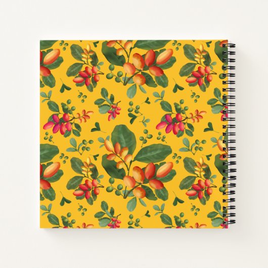 Gepersonaliseerd tropisch eiland notitieboek (Achterkant)