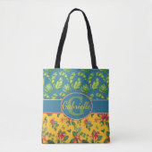 Gepersonaliseerd tropisch eiland tote bag (Voorkant)