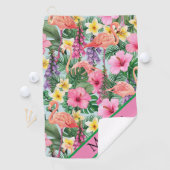 Gepersonaliseerd tropisch golfhanddoek (Insitu)