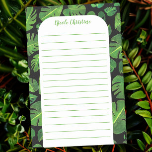 Gepersonaliseerd tropisch monstera Leaf Patroon Post-it® Notes