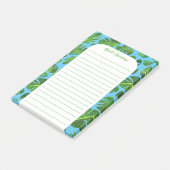 Gepersonaliseerd tropisch monstera Leaf Patroon Post-it® Notes (Schuin)
