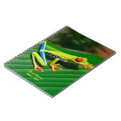 Gepersonaliseerd Tropisch regenwoud groen rood-oog Notitieboek (Linkerzijde)