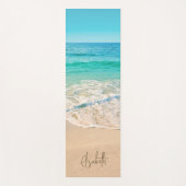 Gepersonaliseerd tropisch zandstrand yogamat (Voorkant)
