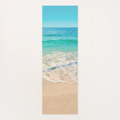 Gepersonaliseerd tropisch zandstrand yogamat (Achterkant)