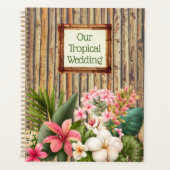 Gepersonaliseerd Tropische bruiloft Planner (Voorkant)