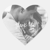 Gepersonaliseerd trouwfoto dank u gunst Stickers (Voorkant)
