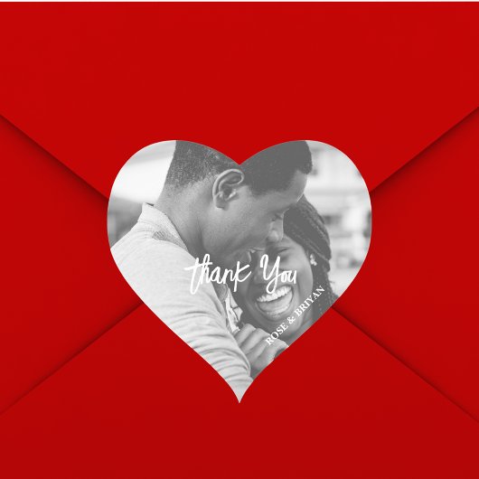 Gepersonaliseerd trouwfoto dank u gunst Stickers