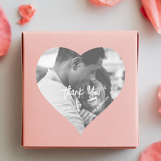 Gepersonaliseerd trouwfoto dank u gunst Stickers