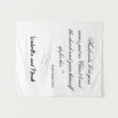 Gepersonaliseerd trouwtapijt wandkleed (Voorkant (horizontaal))