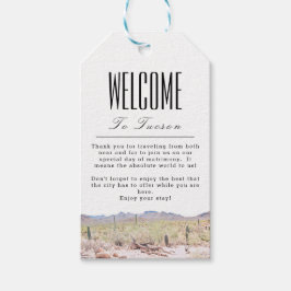 Gepersonaliseerd Tucson Welcome Gift Label Cadeaulabel