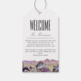 Gepersonaliseerd Tucson Welcome Gift Label Cadeaulabel