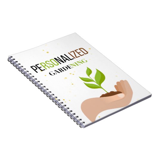Gepersonaliseerd tuinieren Notitieboek (Rechterzijde)