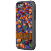 Gepersonaliseerd  tulpenbloemenveld Case-Mate iPhone case (Achterkant Links)