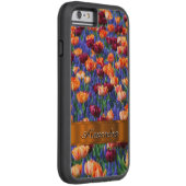 Gepersonaliseerd  tulpenbloemenveld Case-Mate iPhone case (Achterkant/Rechts)