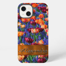 Gepersonaliseerd tulpenbloemenveld