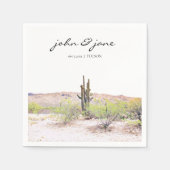 Gepersonaliseerd Tuscon Arizona Desert Napkins Servet (Voorkant)