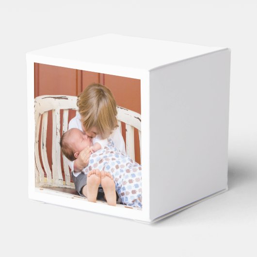 Gepersonaliseerd twee gesteunde Foto Gepersonalise Bedankdoosjes (Achterkant)