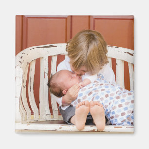 Gepersonaliseerd twee gesteunde Foto Gepersonalise Magneet