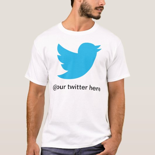 Gepersonaliseerd Twitter-T-shirt! T-shirt (Voorkant)