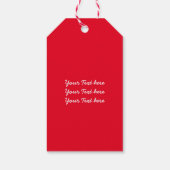 Gepersonaliseerd typografie van "Merry Christmas" Cadeaulabel (Achterkant)