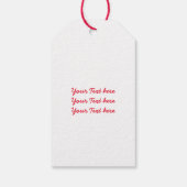 Gepersonaliseerd typografie van "Merry Christmas" Cadeaulabel (Achterkant)