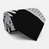 Gepersonaliseerd typografisch ontwerp voor papa stropdas (Opgerold)