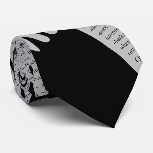 Gepersonaliseerd typografisch ontwerp voor papa stropdas (Opgerold)