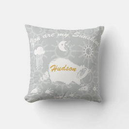 Gepersonaliseerd U bent mijn Sunshine wasbeer trac Kussen