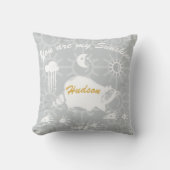 Gepersonaliseerd U bent mijn Sunshine wasbeer trac Kussen (Voorkant)